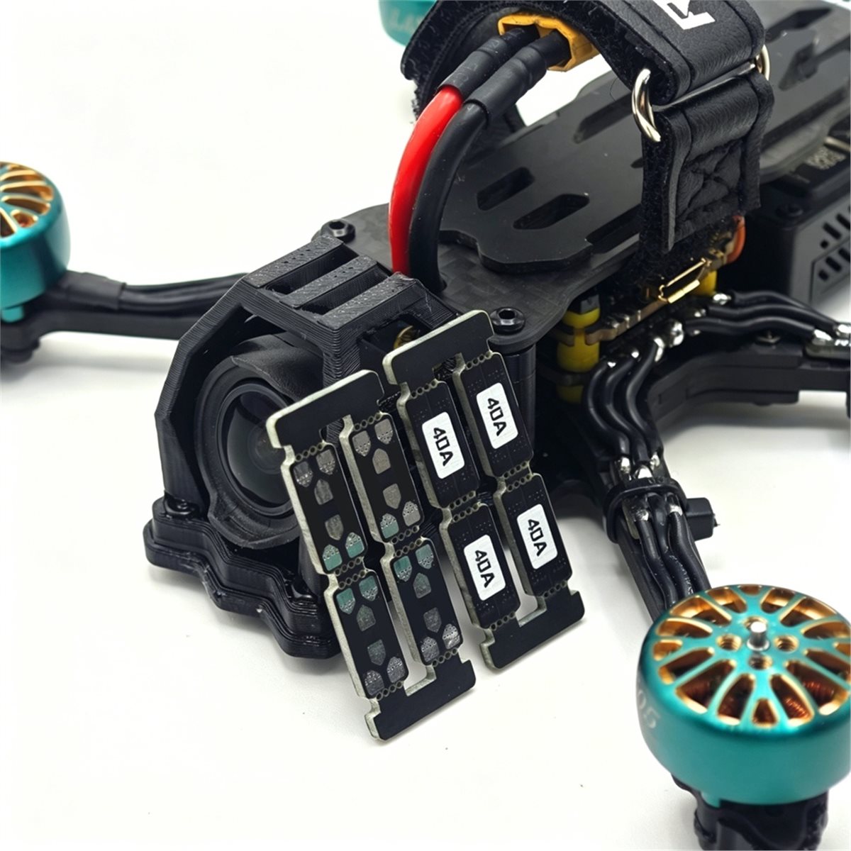 Drone Motor - (A60I] บอร์ดขยายมอเตอร์ FPV พร้อมสายซิลิโคน 40A 65A