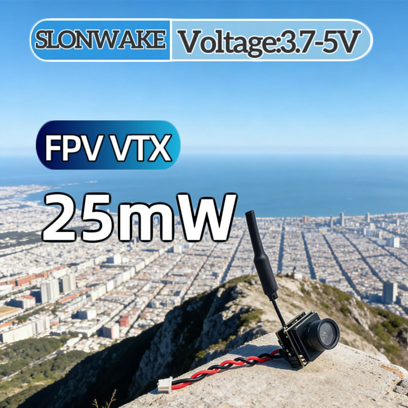 Drone With Camera - SLONWAKE FPV 25mW เครื่องส่งสัญญาณ VTX แบบจำลองกำลังไฟ