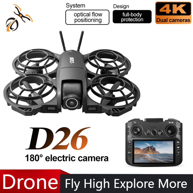 Brushed Drone Motor - โดรน D26 4K ถ่ายภาพทางอากาศ HD 180