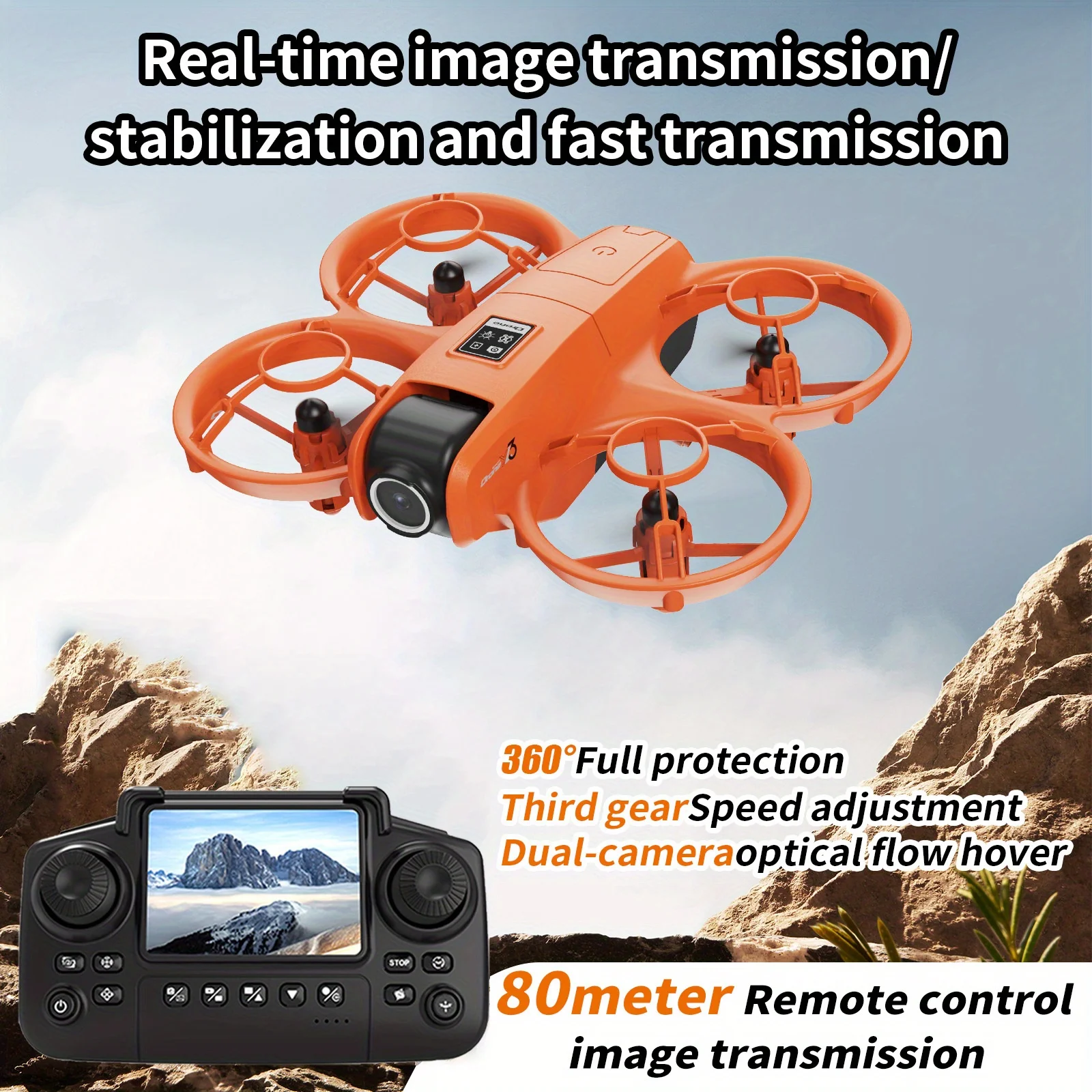 Drone Battery Charger - โดรนพกพาแบบพับได้รุ่น YL3 พร้อมกล้องคู่ความละเอียดสูง ระบบป้องกันภาพสั่นไหว ควบคุมด้วยท่าทาง ระบบควบคุมการบินด้วยการตรวจจับการเคลื่อนไหวของแสง