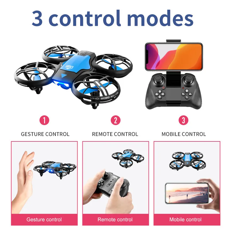 โดรน V8 รุ่นใหม่ขนาดเล็ก 4K ระ - Brushed Drone Motor บทวิจารณ์และราคา