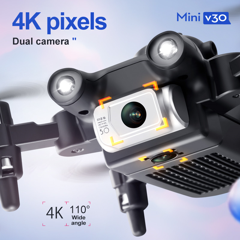 Mini V30 WiFi FPV Drone 4K HD  - Brushed Drone Motor บทวิจารณ์และราคา