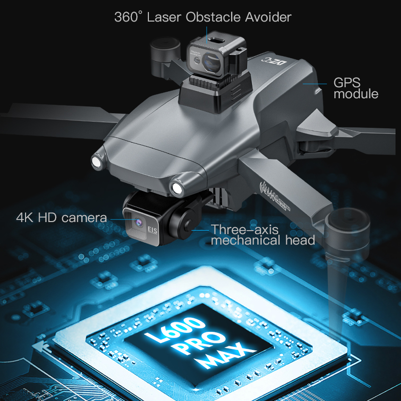 โดรน L600 PRO MAX ระดับมืออาชี - Drone Gimbal บทวิจารณ์และราคา