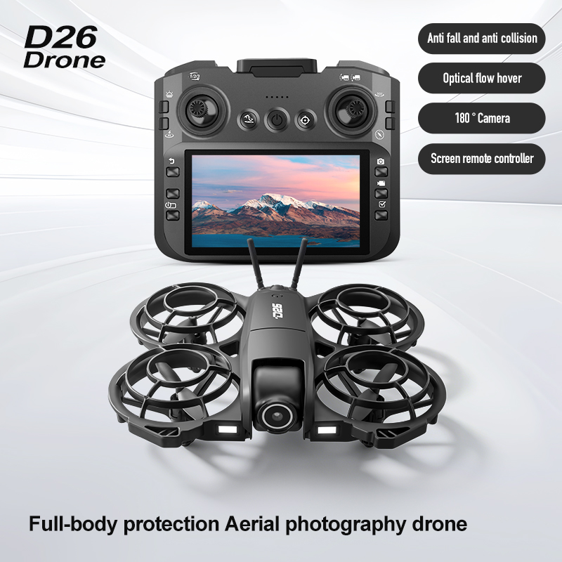โดรน D26 4K ถ่ายภาพทางอากาศ HD - Brushed Drone Motor บทวิจารณ์และราคา